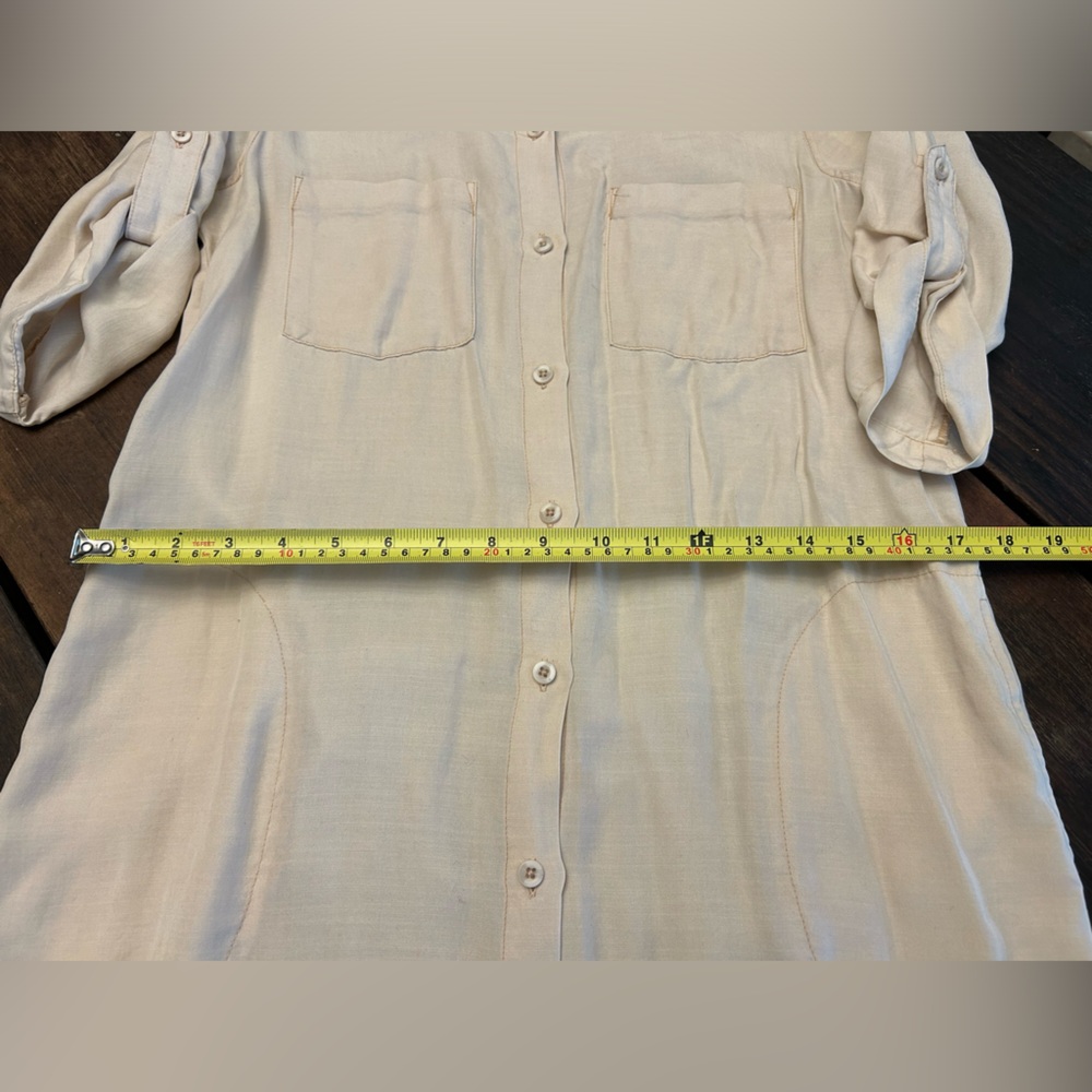 NWT Cloth and Stone Anthropologie Tencel Shirt Dress with Pockets! - Picture 5 of 8